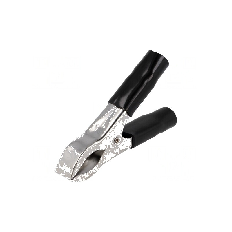 Bornă crocodil 30A cu capacitate de prindere max. 25mm, neagră, pentru conexiuni electrice profesionale | Electronic-mag.ro | Componente Electronice