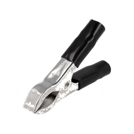 Bornă crocodil 30A cu capacitate de prindere max. 25mm, neagră, pentru conexiuni electrice profesionale | Electronic-mag.ro | Componente Electronice