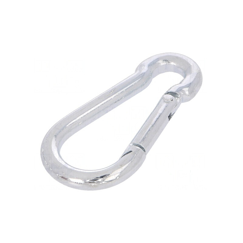 Carabină din oțel zincată pentru cabluri, lungime 60mm, diametru 6mm | Electronic-mag.ro | Componente Electronice Carabină din oțel zincată pentru cabluri, lungime 60mm, diametru 6mm | Electronic-mag.ro | Componente Electronice
