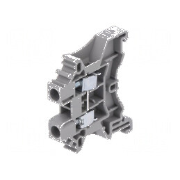 "Conector de îmbinare pentru șine, 0,5-4mm², 2 borne, gri, lățime 6,1mm" | Electronic-mag.ro | Componente Electronice