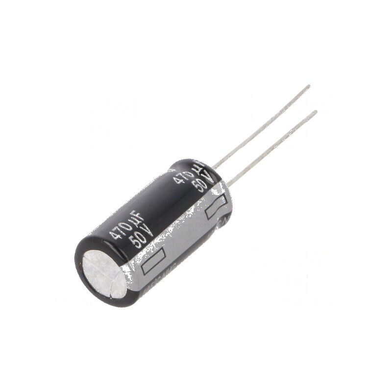 Condensator electrolitic THT 470uF 50VDC Ø10x20mm, Raster 5mm - Componentă electronică de înaltă calitate | Electronic-mag.ro | Componente Electronice Condensator electrolitic THT 470uF 50VDC Ø10x20mm, Raster 5mm - Componentă electronică de înaltă calitate | Electronic-mag.ro | Componente Electronice