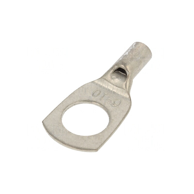 Vârf inelar tubular M10 6mm² cupru neizolat, crimpat pe cablu | Electronic-mag.ro | Componente Electronice Vârf inelar tubular M10 6mm² cupru neizolat, crimpat pe cablu | Electronic-mag.ro | Componente Electronice