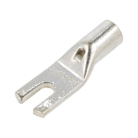 Furcă M4 16mm² Crimată pe Cablu Neizolat Cositorit 6AWG - Vârf de Conexiune Profesional pentru Electricitate | Electronic-mag.ro | Componente Electronice