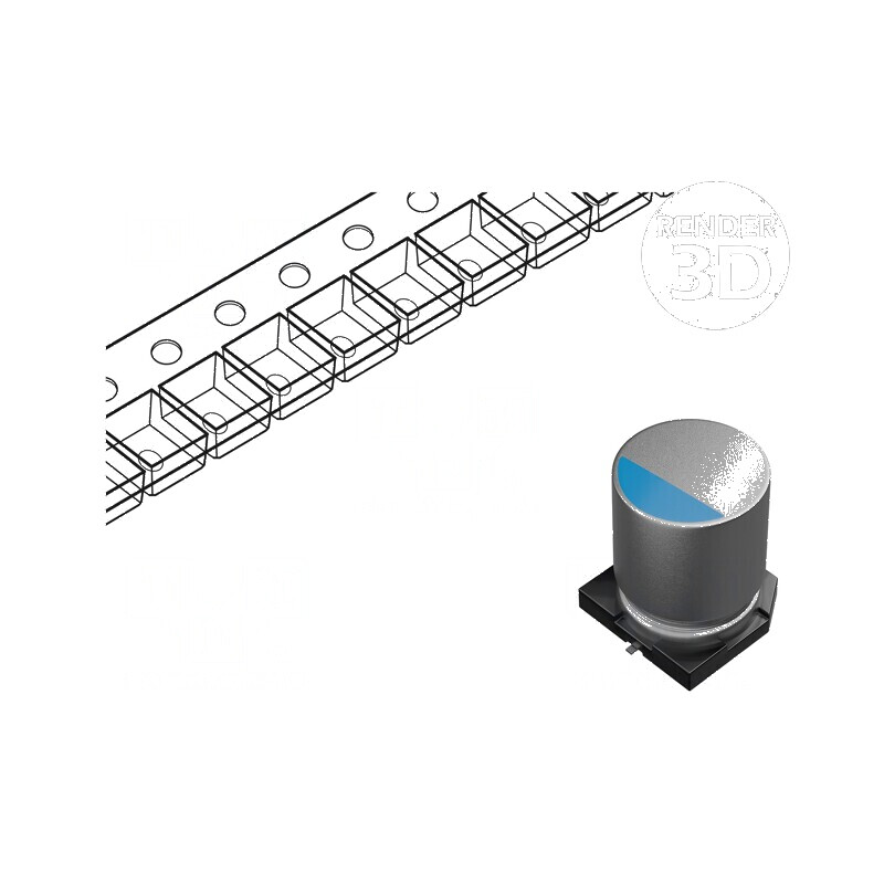 Condensator Polimeric Low ESR 390uF 2.5VDC SMD - ESR 15mΩ PCJ | Electronic-mag.ro | Componente Electronice
