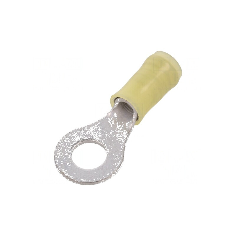 Vârf inelar M6 cu diametru 6,73mm pentru cablu izolat 3÷6mm², crimpat | Electronic-mag.ro | Componente Electronice Vârf inelar M6 cu diametru 6,73mm pentru cablu izolat 3÷6mm², crimpat | Electronic-mag.ro | Componente Electronice