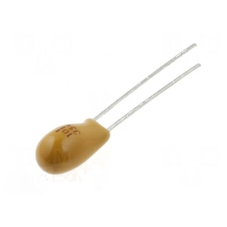 Condensator Tantal 10uF 35VDC THT ±20% - Interval Temperatura -55÷85°C 2,54mm | Electronic-mag.ro | Componente Electronice