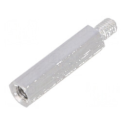 Piuliță Distanțieră Filetată 30mm, Filet Interior M5, Filet Exterior M5 - Accesorii pentru Construcții și Montaj | Electronic-mag.ro | Componente Electronice