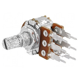 Potențiometru axial cu o tură, 2,2kΩ, 125mW, toleranță ±20%, THT, dimensiune 6mm | Electronic-mag.ro | Componente Electronice