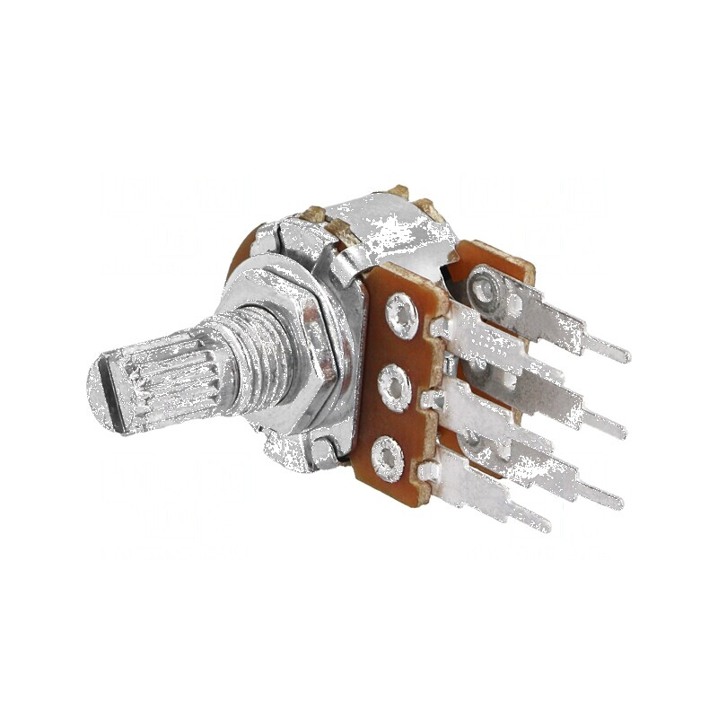 Potențiometru axial cu o tură, 2,2kΩ, 125mW, toleranță ±20%, THT, dimensiune 6mm | Electronic-mag.ro | Componente Electronice