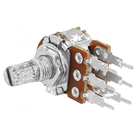 Potențiometru axial cu o tură, 2,2kΩ, 125mW, toleranță ±20%, THT, dimensiune 6mm | Electronic-mag.ro | Componente Electronice