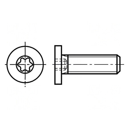 Şurub M6x12 cu Cap Rotund Torx® TX20 din Oţel Zincat | Electronic-mag.ro | Componente Electronice