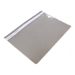 Dosar A4 din PVC gri, 4 buzunare, ideal pentru organizare documente | Electronic-mag.ro | Componente Electronice