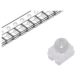 LED SMD 3528 PLCC4 Roșie 2240-7150 mcd 3,5x2,8x3,87 mm 30° - Lumină Eficientă pentru Iluminat Interior și Exterior | Electronic-mag.ro | Componente Electronice