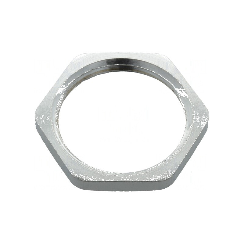 Piuliță PG16 din alamă nichelată, grosime 3mm, cheie 26mm, filet PG | Electronic-mag.ro | Componente Electronice Piuliță PG16 din alamă nichelată, grosime 3mm, cheie 26mm, filet PG | Electronic-mag.ro | Componente Electronice