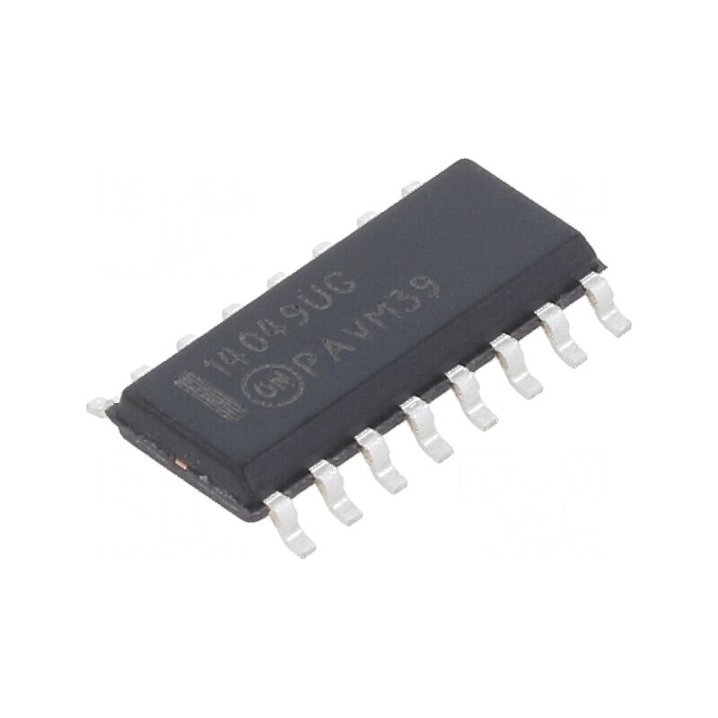 Buffer digital IC, inversor SMD SO16, 6 canale, 3÷18VDC, temperatură de operare -55÷125°C | Electronic-mag.ro | Componente Electronice Buffer digital IC, inversor SMD SO16, 6 canale, 3÷18VDC, temperatură de operare -55÷125°C | Electronic-mag.ro | Componente Electronice