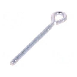 Cârlig inelar din oțel zincat - Lungime filet 71mm, Lungime totală 100mm | Electronic-mag.ro | Componente Electronice