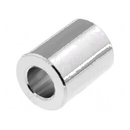 Manșon Distanțier Cilindric 8mm din Alamă Nichelată - Diametru Exterior 10mm | Electronic-mag.ro | Componente Electronice