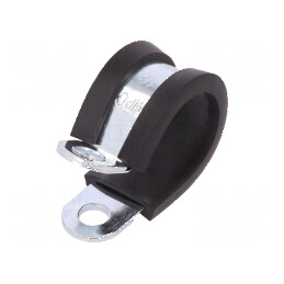 Clipsuri Øbuclă din oţel cu protecţie din EPDM, 16mm x 12mm | Electronic-mag.ro | Componente Electronice
