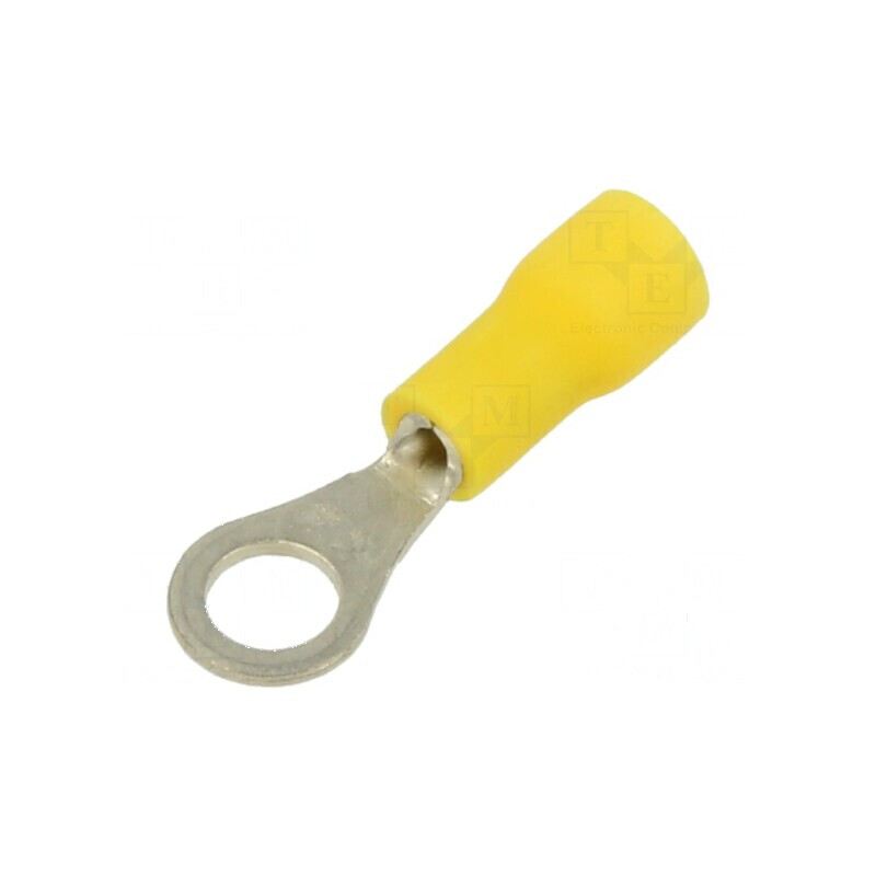 Vârf Crimpat Izolat pentru Cablu din Cupru, Ø 2,5mm, Tip Inelar, Cositorit | Electronic-mag.ro | Componente Electronice