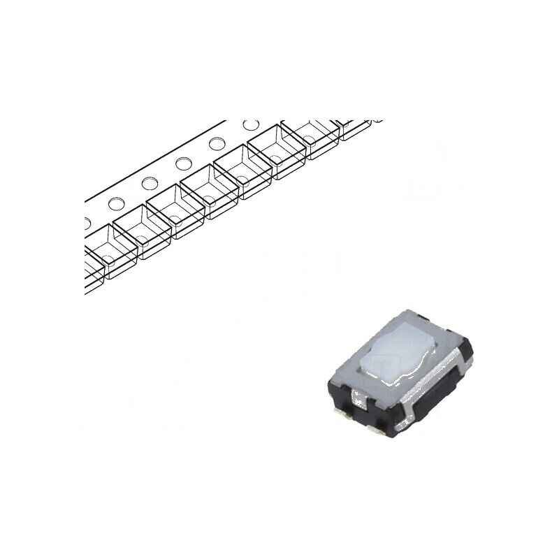 Microîntrerupător TACT SPST Pozitie 2 0,02A/15VDC SMT - Fără 2,1mm | Electronic-mag.ro | Componente Electronice Microîntrerupător TACT SPST Pozitie 2 0,02A/15VDC SMT - Fără 2,1mm | Electronic-mag.ro | Componente Electronice