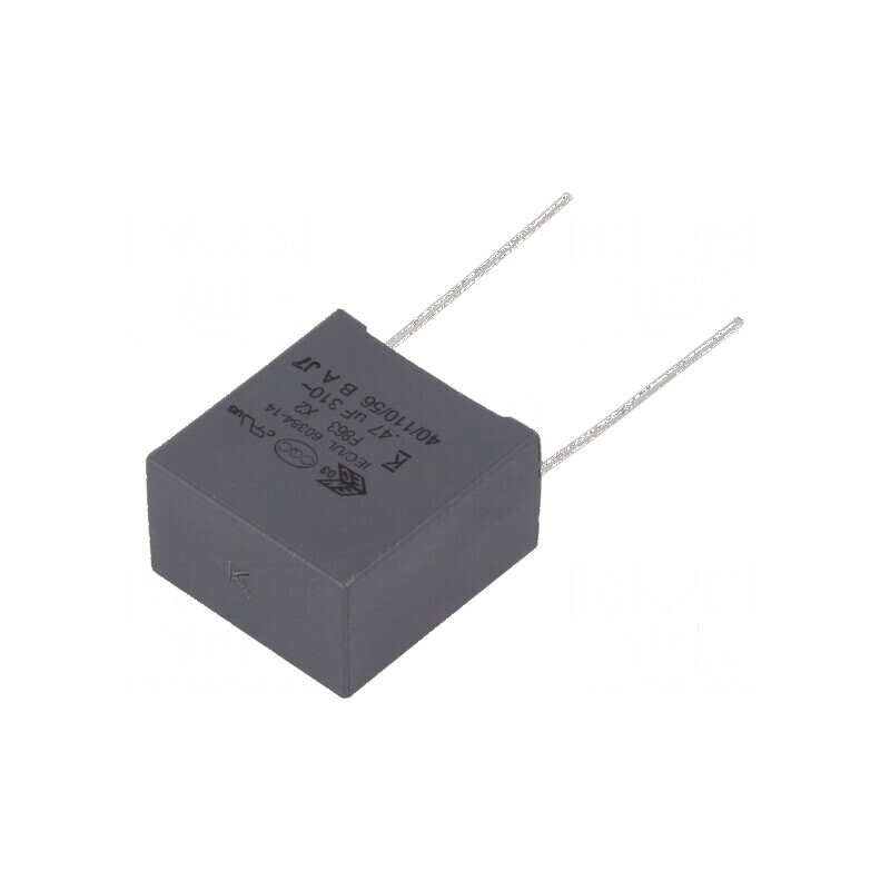 Condensator polipropilenă X2 F863 0,47uF 18x19x11mm THT pentru aplicații electrice | Electronic-mag.ro | Componente Electronice Condensator polipropilenă X2 F863 0,47uF 18x19x11mm THT pentru aplicații electrice | Electronic-mag.ro | Componente Electronice