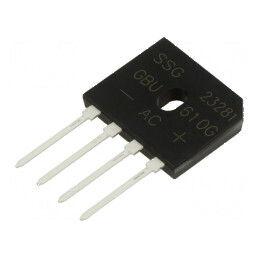Punte Redresoare Monofazat Urmax 1kV 6A IF 150A - Componentă Electrică Profesională | Electronic-mag.ro | Componente Electronice