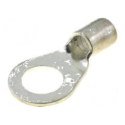 Vârf de inelar M10 16mm² crimpat, cablu neizolat, cositorit - Conector electric profesional | Electronic-mag.ro | Componente Electronice