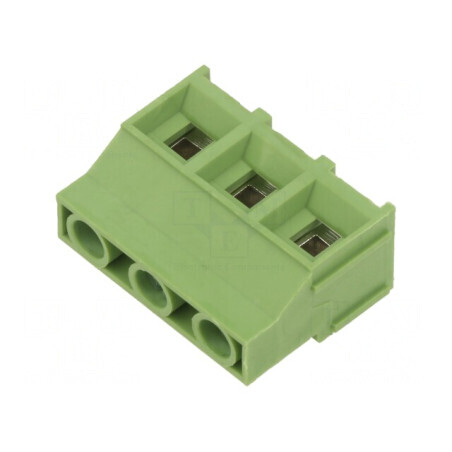 Regletă de Conexiuni pentru PCB în Unghi de 90° - 9,5mm, 3 Piste, Verde | Electronic-mag.ro | Componente Electronice