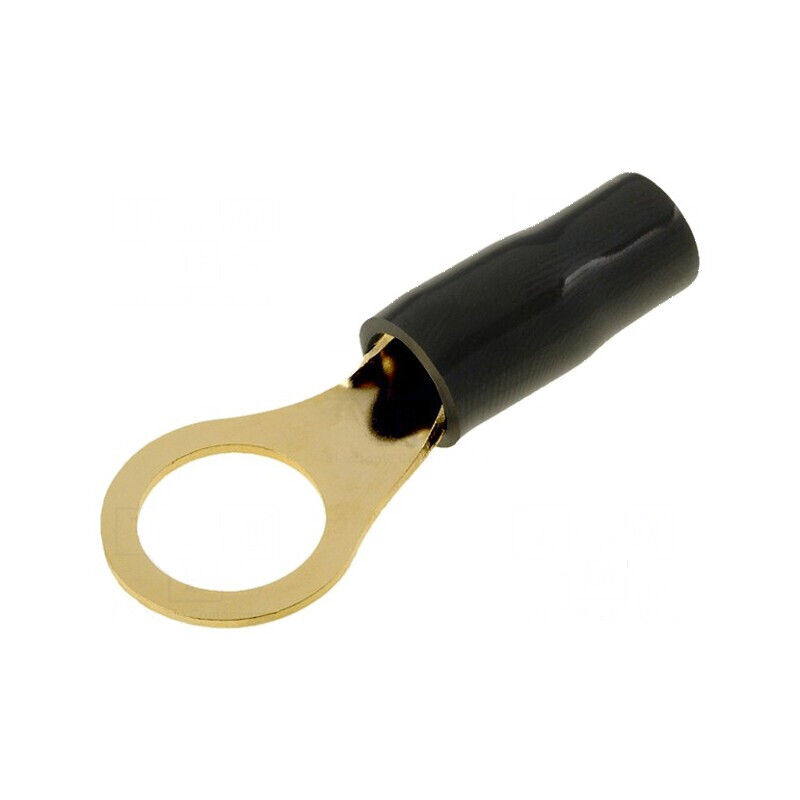 Terminal inelar M10 10mm² aurit cu izolație neagră - componentă electrică profesională | Electronic-mag.ro | Componente Electronice Terminal inelar M10 10mm² aurit cu izolație neagră - componentă electrică profesională | Electronic-mag.ro | Componente Electronice