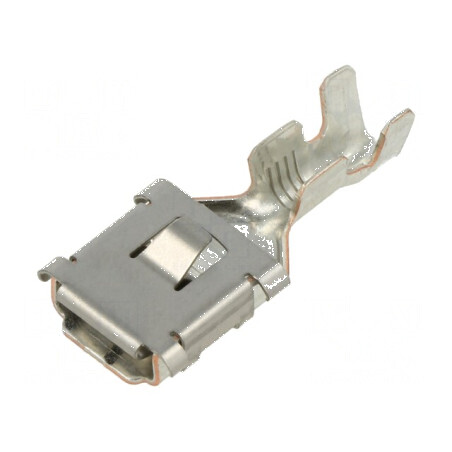 Terminal plat mamă F950 crimpat, placare cositorită, 2,5÷4mm² | Electronic-mag.ro | Componente Electronice