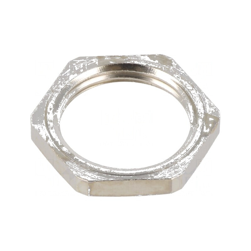 Piuliță M20 din alamă cu diametru de 24mm și filet metric, pas 1,5 - Entrelec | Electronic-mag.ro | Componente Electronice Piuliță M20 din alamă cu diametru de 24mm și filet metric, pas 1,5 - Entrelec | Electronic-mag.ro | Componente Electronice