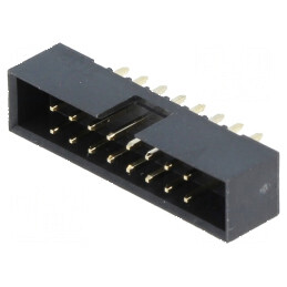 Conector IDC Soclu Tată 16 PIN Drept THT Aurit 2mm - Componente Electronice | Electronic-mag.ro | Componente Electronice