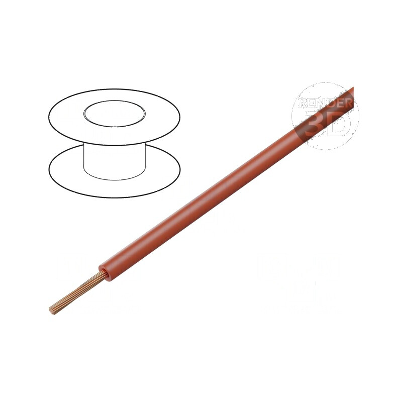Cablu SiF 1x0,25mm² Litat Cu Silicon Roșu pentru Temperaturi -50÷180°C, Clasa 5 | Electronic-mag.ro | Componente Electronice