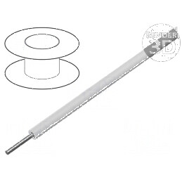 Cablu 28AWG PVC Alb 300V 30m - Fără Clasificare CPR | Electronic-mag.ro | Componente Electronice