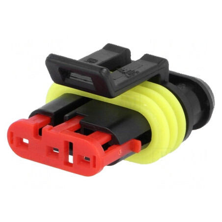 Conector cablu-cablu mufă mamă Superseal 1.5 PIN - Temperaturi operaționale 3 -40° până la 125°C | Electronic-mag.ro | Componente Electronice