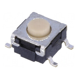 Microîntrerupător TACT SPST-NO 0,05A/24VDC SMT - Pozitie 2, Fara Contacte | Electronic-mag.ro | Componente Electronice