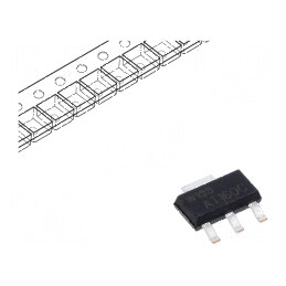 Diodă Schottky SMD 60V 1A x2 SOT223 - Redresor în rolă/bandă | Electronic-mag.ro | Componente Electronice