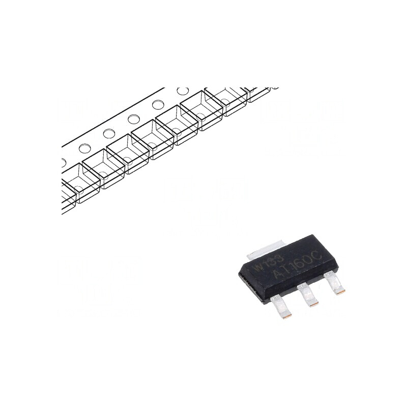 Diodă Schottky SMD 60V 1A x2 SOT223 - Redresor în rolă/bandă | Electronic-mag.ro | Componente Electronice