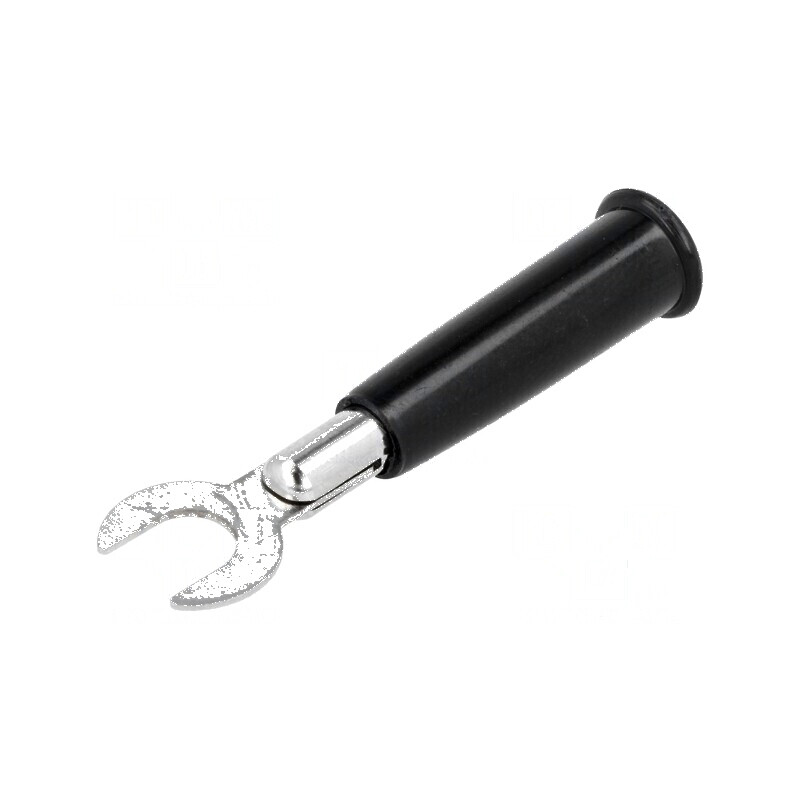 Conector tip furcă 60VDC negru 6mm pentru conexiune lipită | Electronic-mag.ro | Componente Electronice Conector tip furcă 60VDC negru 6mm pentru conexiune lipită | Electronic-mag.ro | Componente Electronice