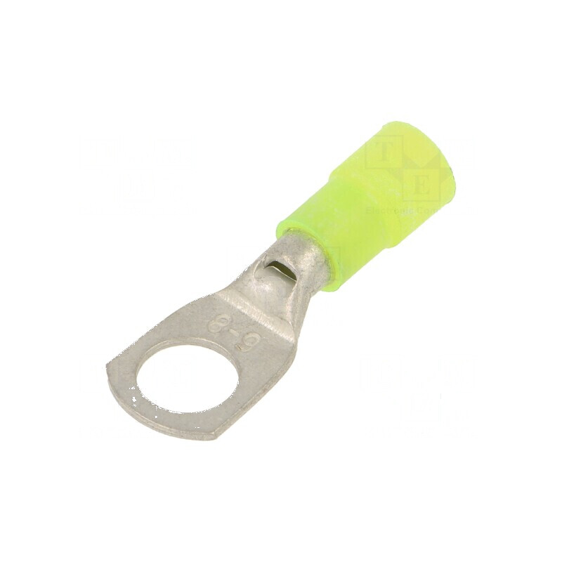 Vârf inelar tubular M8 Ø 8,2mm pentru cablu cupru 4÷6mm², crimpat | Electronic-mag.ro | Componente Electronice