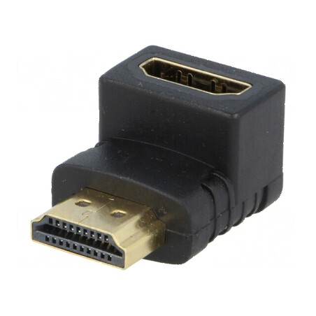 Adaptor HDMI 270° cu soclu și mufă - Conexiune flexibilă pentru dispozitive HDMI | Electronic-mag.ro | Componente Electronice