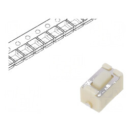 Microîntrerupător TACT SPST 0,05A/12VDC SMT Pozitie 2 fără 1,6N | Electronic-mag.ro | Componente Electronice