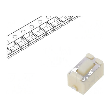Microîntrerupător TACT SPST 0,05A/12VDC SMT Pozitie 2 fără 1,6N | Electronic-mag.ro | Componente Electronice