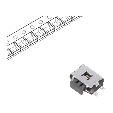 Microîntrerupător TACT SPST 0,05A 12VDC SMT Fără 2,2N - Comutator Compact pentru Circuit Electric | Electronic-mag.ro | Componente Electronice