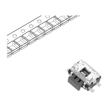 Microîntrerupător TACT SPST Pozitiv 2, 0,05A/12VDC SMT Fără 2,2N - Comutator Compact pentru Circuit Electric | Electronic-mag.ro | Componente Electronice