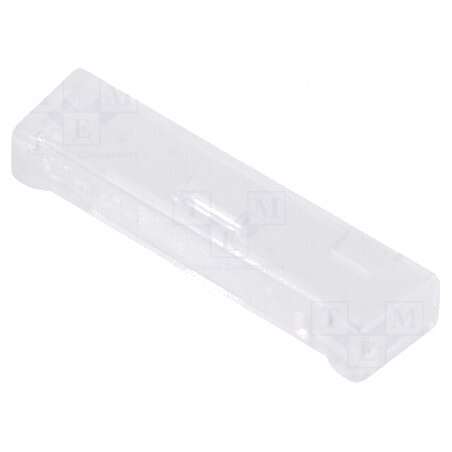 Terminație dreptunghiulară din policarbonat transparent, 9,5mm - Accesorii pentru construcții | Electronic-mag.ro | Componente Electronice