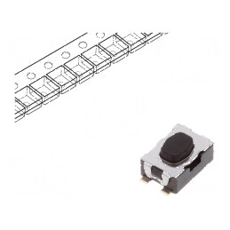 Microîntrerupător TACT SPST-NO 0,05A/32VDC SMT - Pozitie 2, Fara 3N | Electronic-mag.ro | Componente Electronice