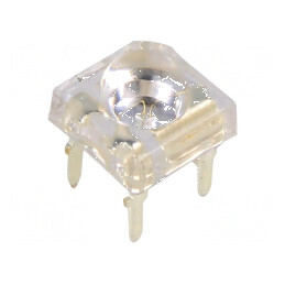 LED Super Flux Verde 7,62x7,62mm - 22000-25000mcd, 33-38lm, Unghi de 120° | Electronic-mag.ro | Componente Electronice