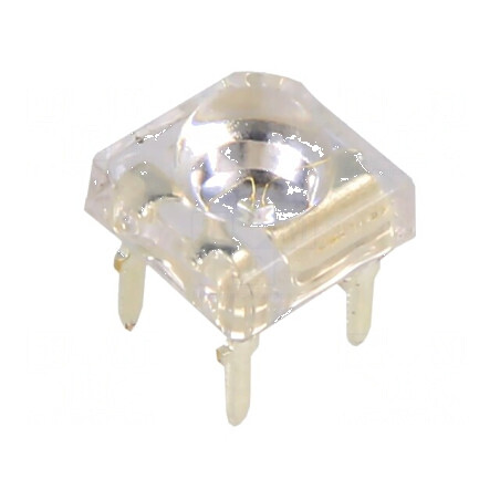 LED Super Flux Verde 7,62x7,62mm - 22000-25000mcd, 33-38lm, Unghi de 120° | Electronic-mag.ro | Componente Electronice