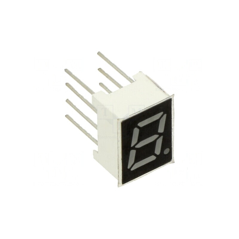 Afișaj LED cu 7 segmente 7mm, 0,28 Nr.car: 1, roșie, 100 mcd - Display pentru aplicații electronice | Electronic-mag.ro | Componente Electronice Afișaj LED cu 7 segmente 7mm, 0,28 Nr.car: 1, roșie, 100 mcd - Display pentru aplicații electronice | Electronic-mag.ro | Componente Electronice